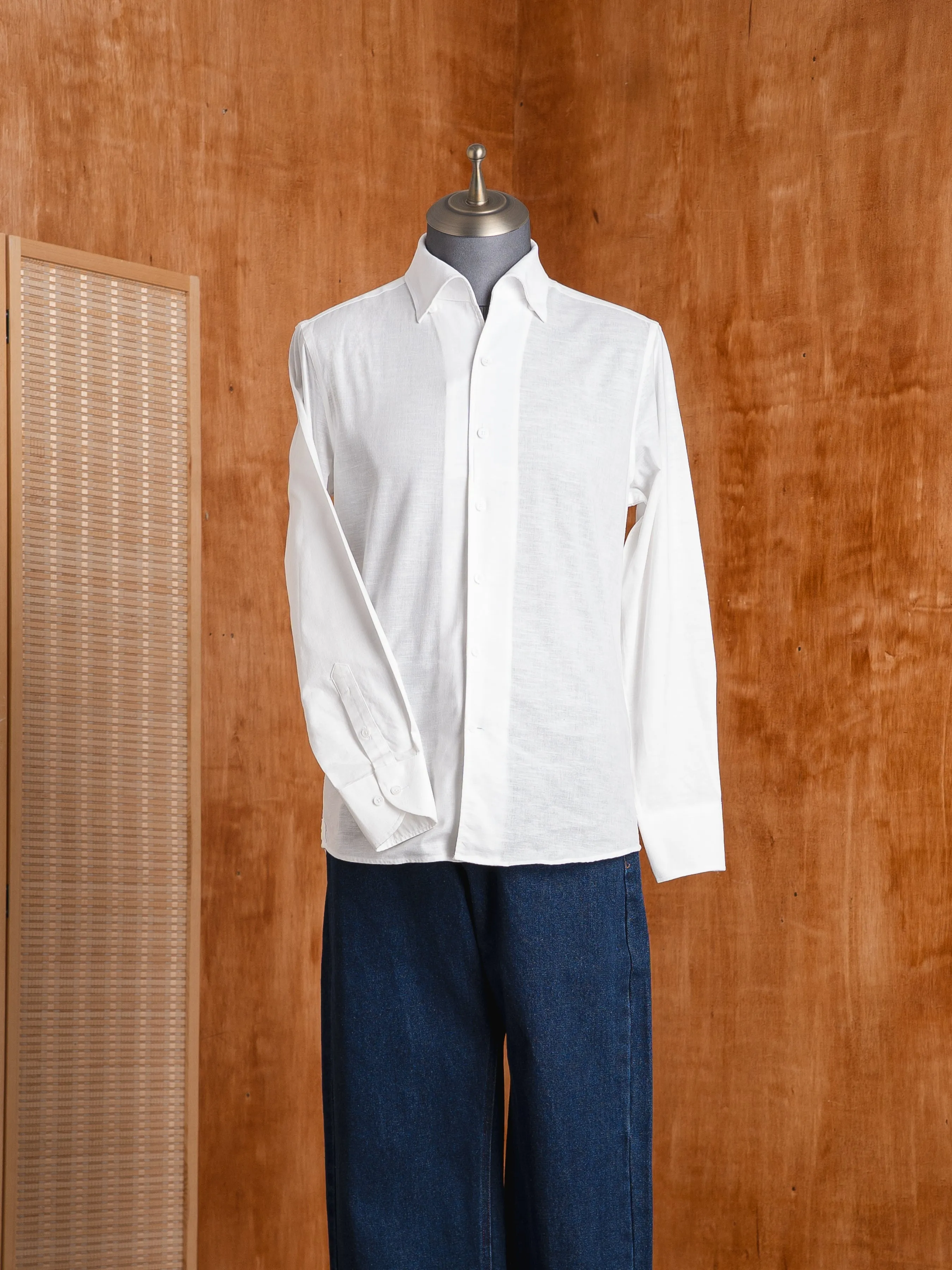 Emanuel Formal Shirt - White One-piece Collar