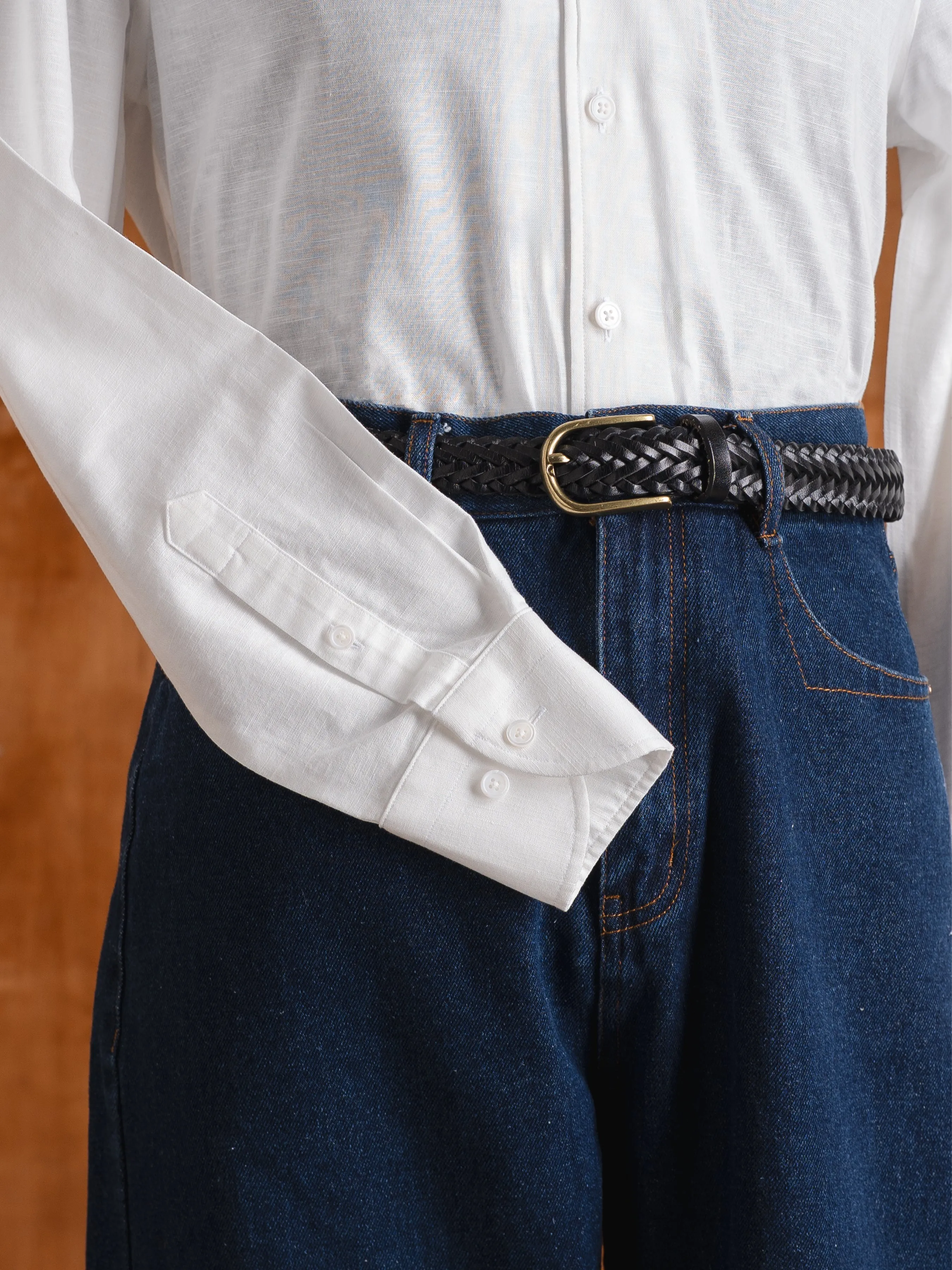 Emanuel Formal Shirt - White One-piece Collar
