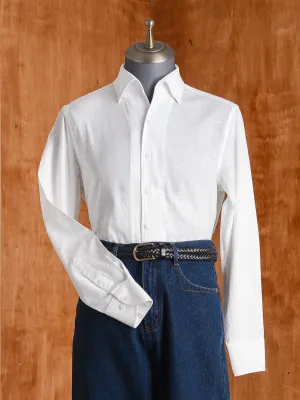 Emanuel Formal Shirt - White One-piece Collar