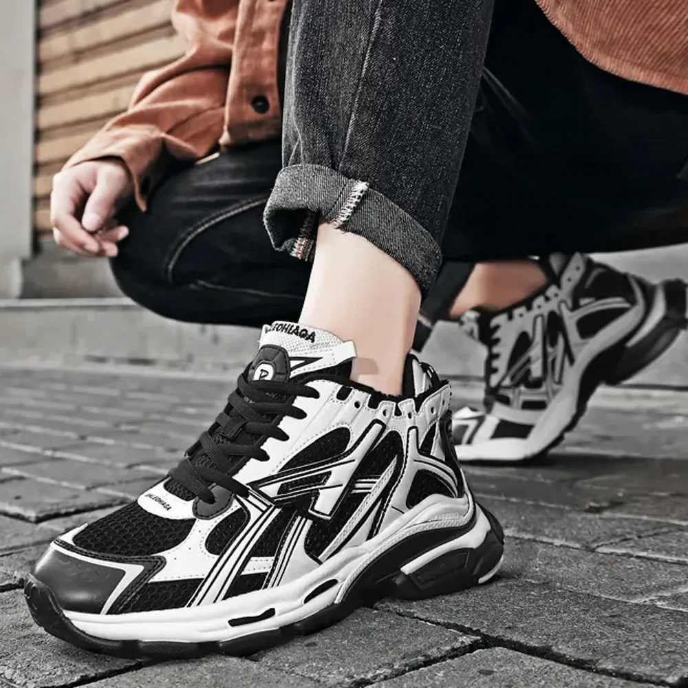 Fashion Burgundy Running Shoes for Men Sneakers