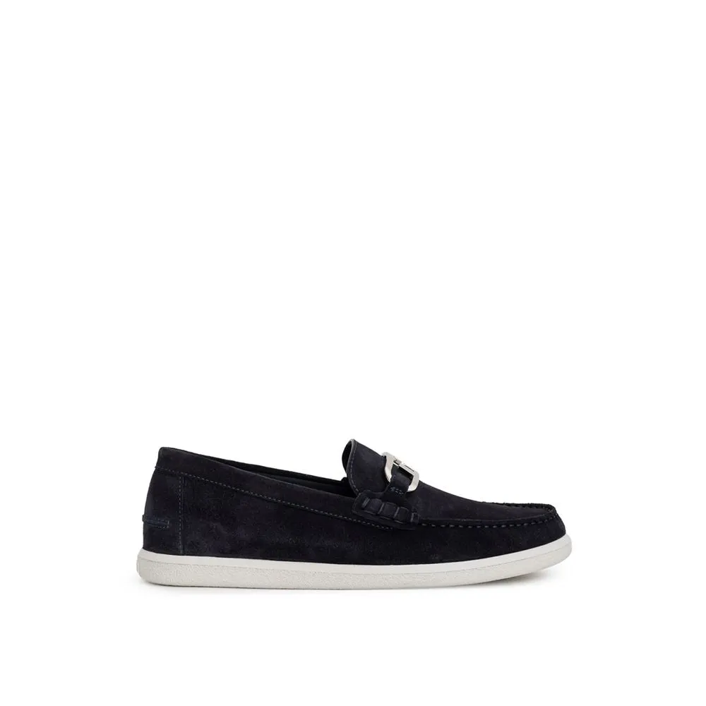 Fendi Blue Suede Leather Loafer