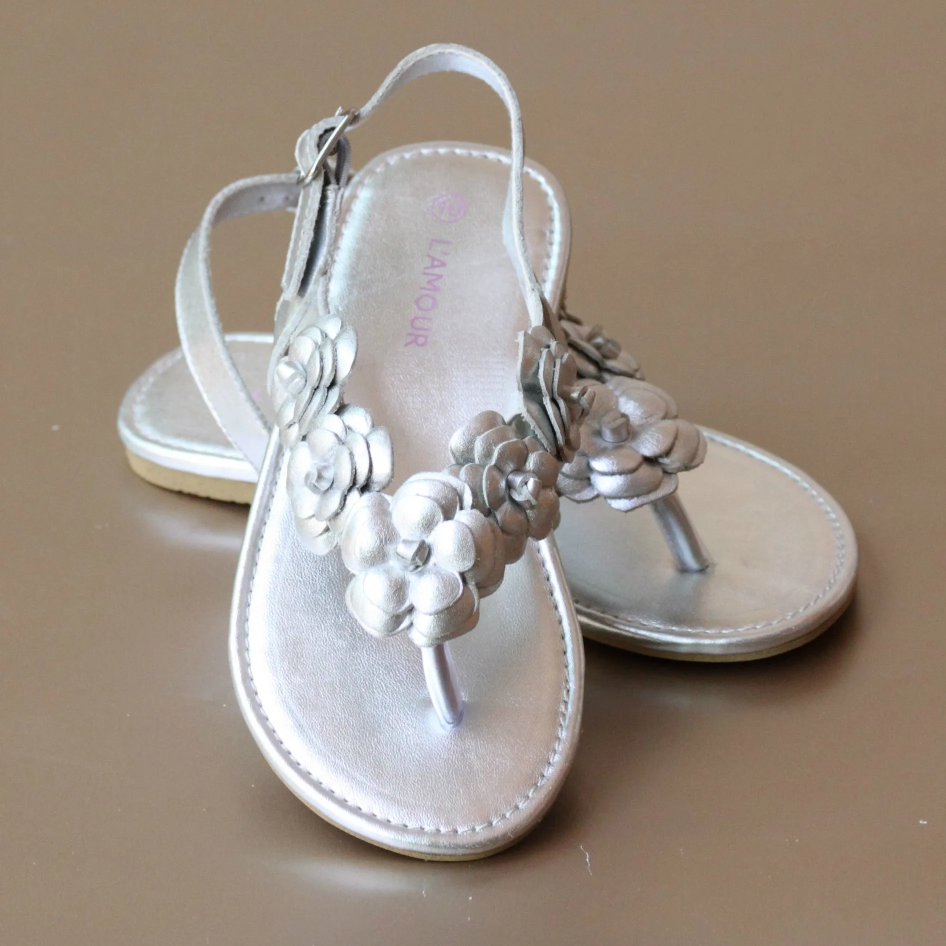 FINAL SALE - L'Amour Girls Sakura Blossom Sandal
