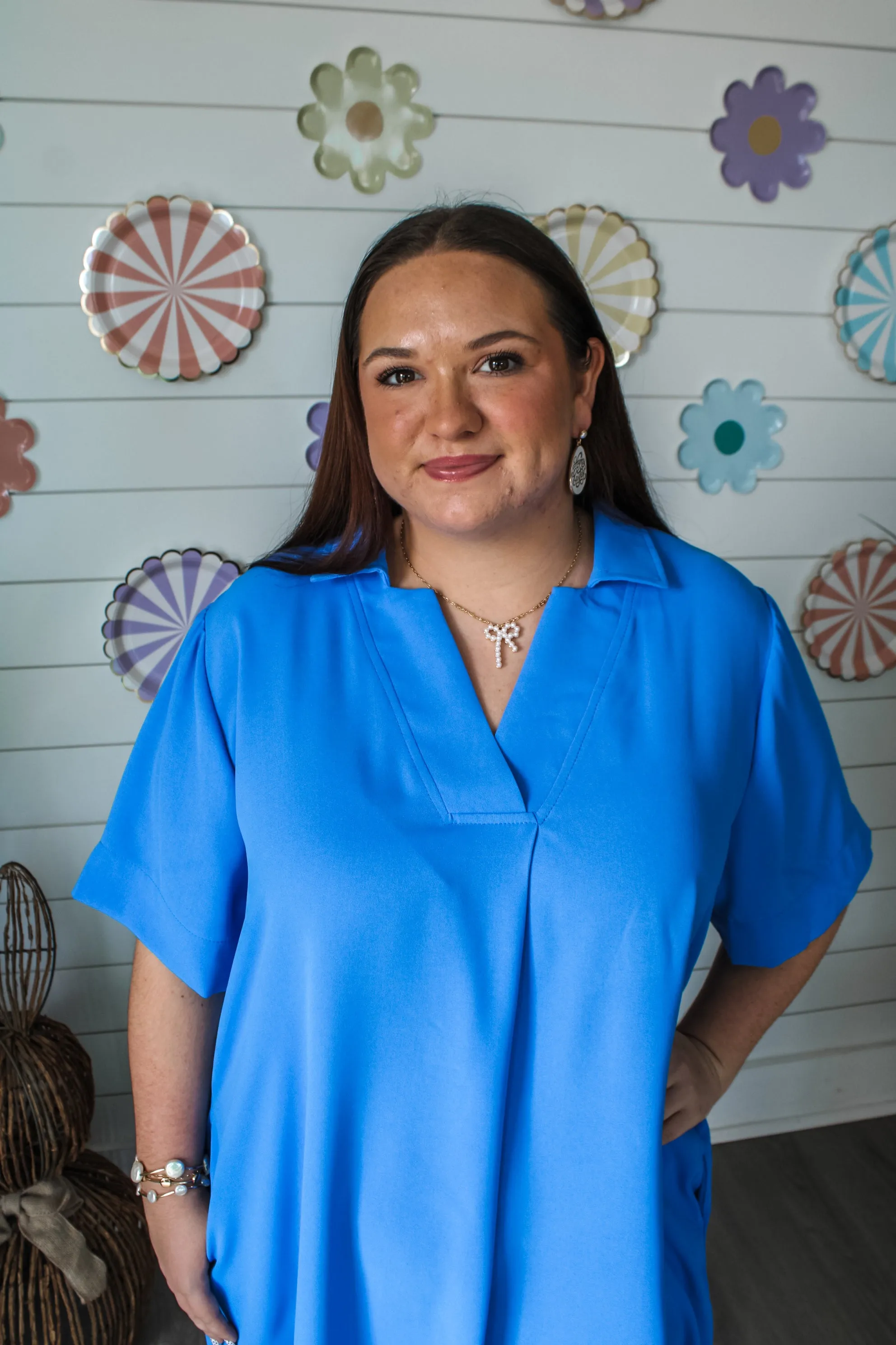 Fleeting Moments Pocket Dress • Blue - PLUS