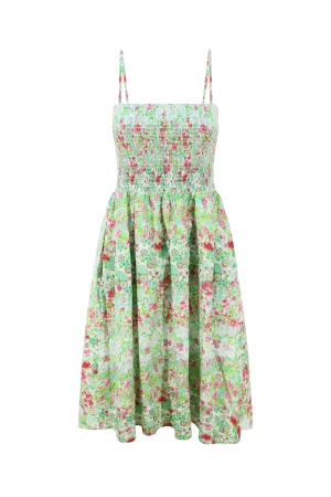 Floral Smocked Midi Dress