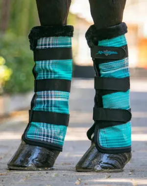 Fly Boots with Fleece Trim