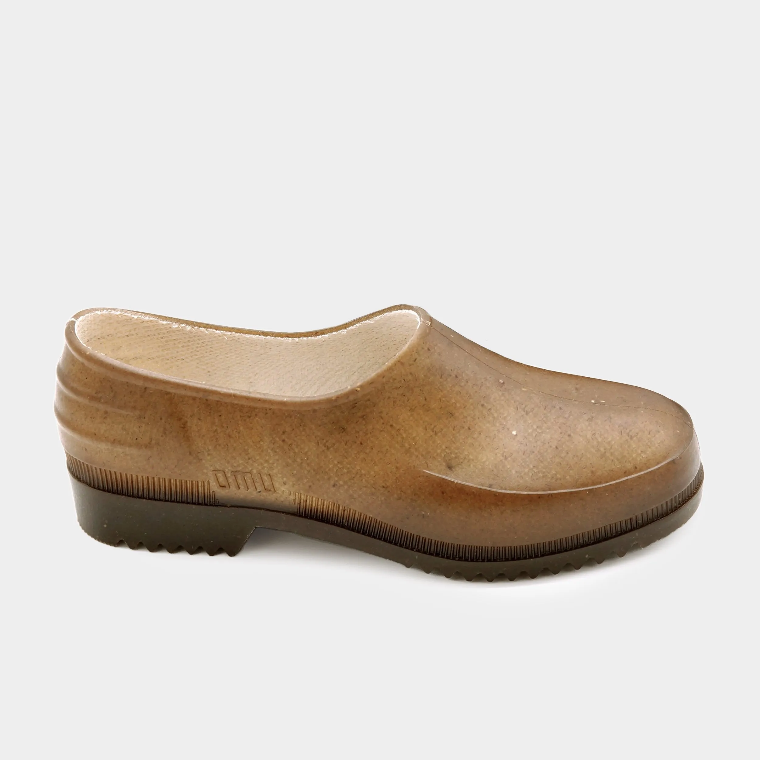 French Recycled Hemp Garden Clogs in Sepia