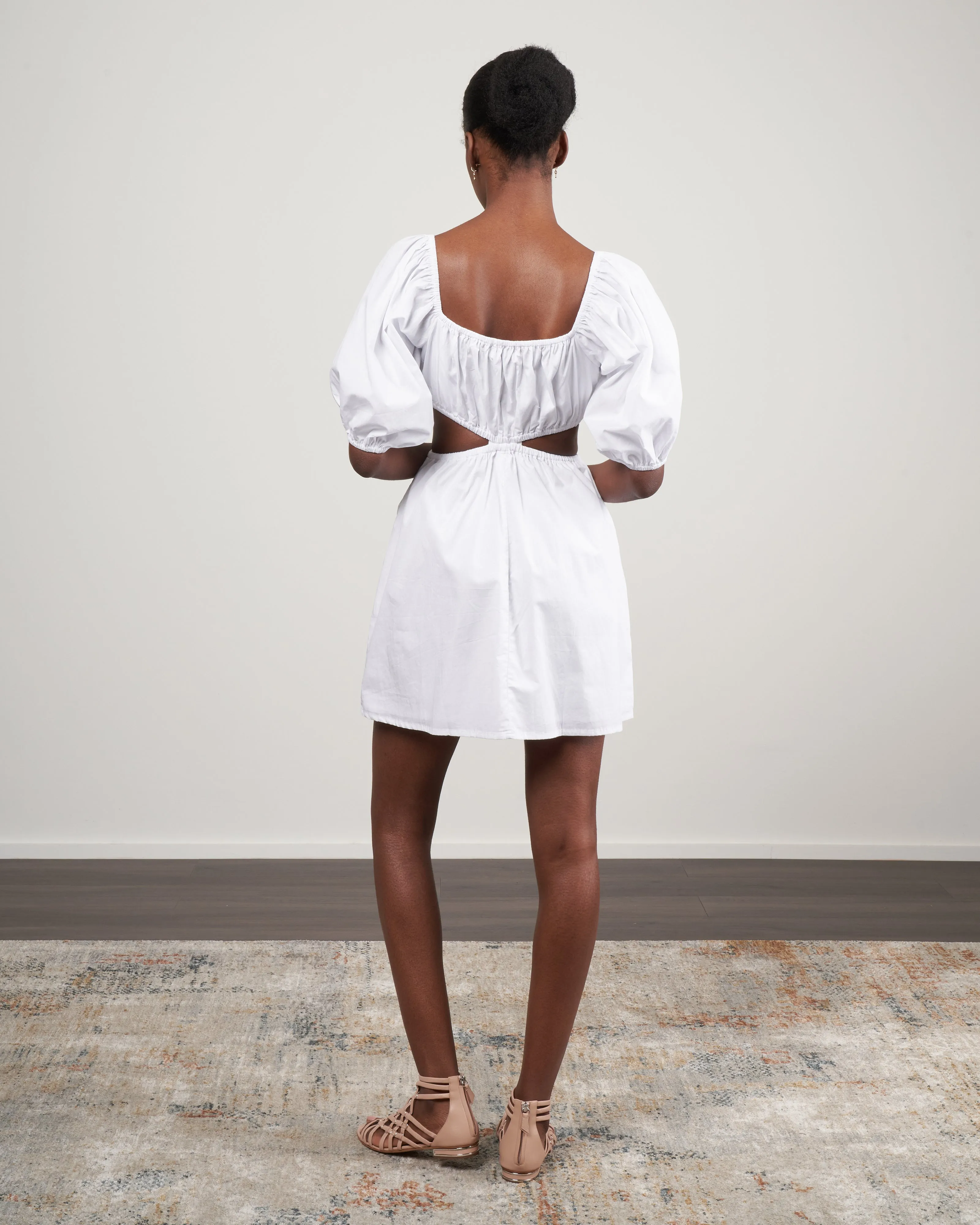 gabelli mini dress - plain white