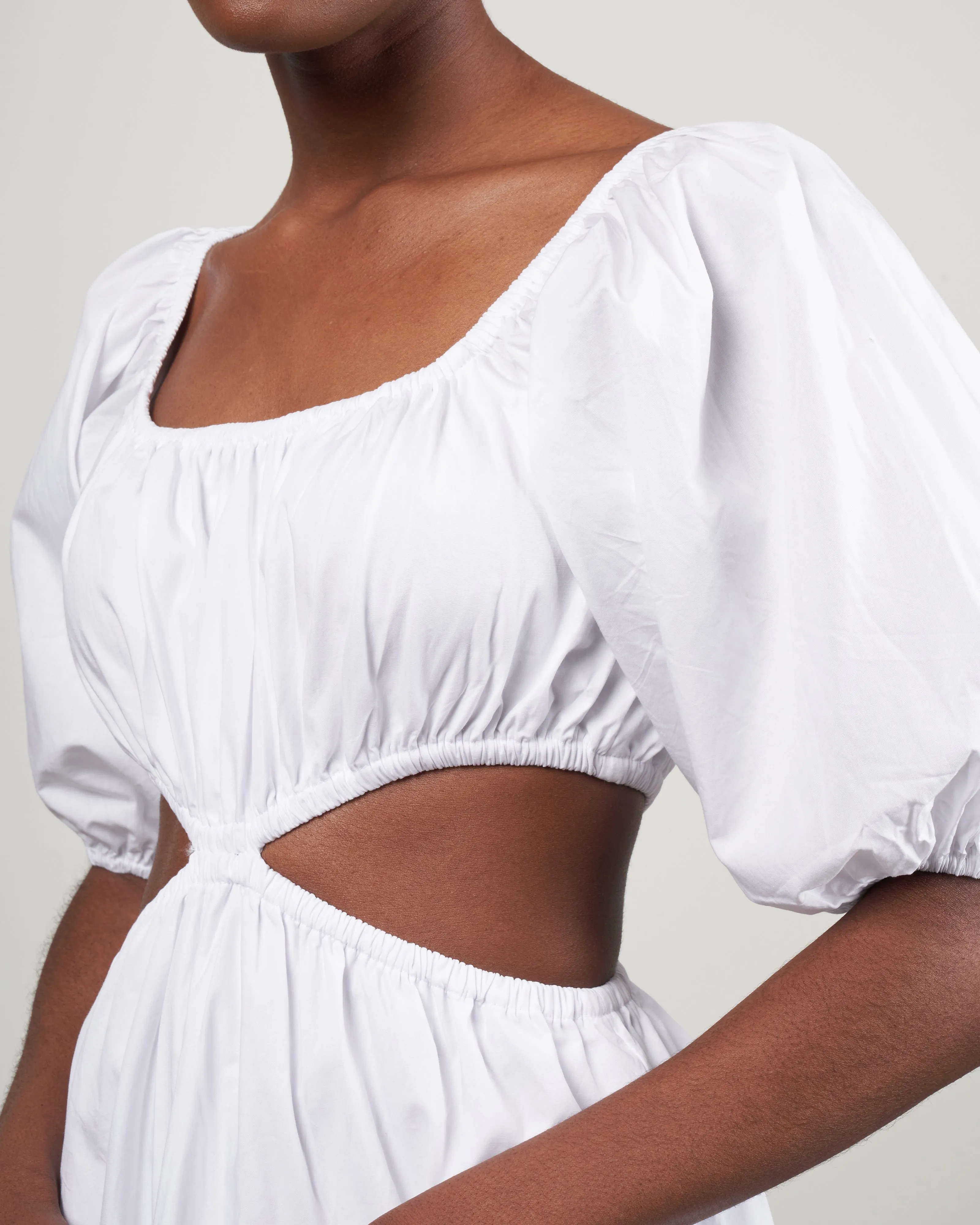 gabelli mini dress - plain white