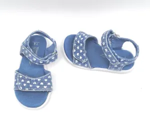GIRL SIZE 6T - TOMS, Velcro Sandals EUC B59