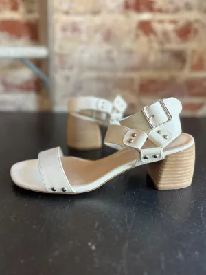 Gladiator Buckle Sandal- White