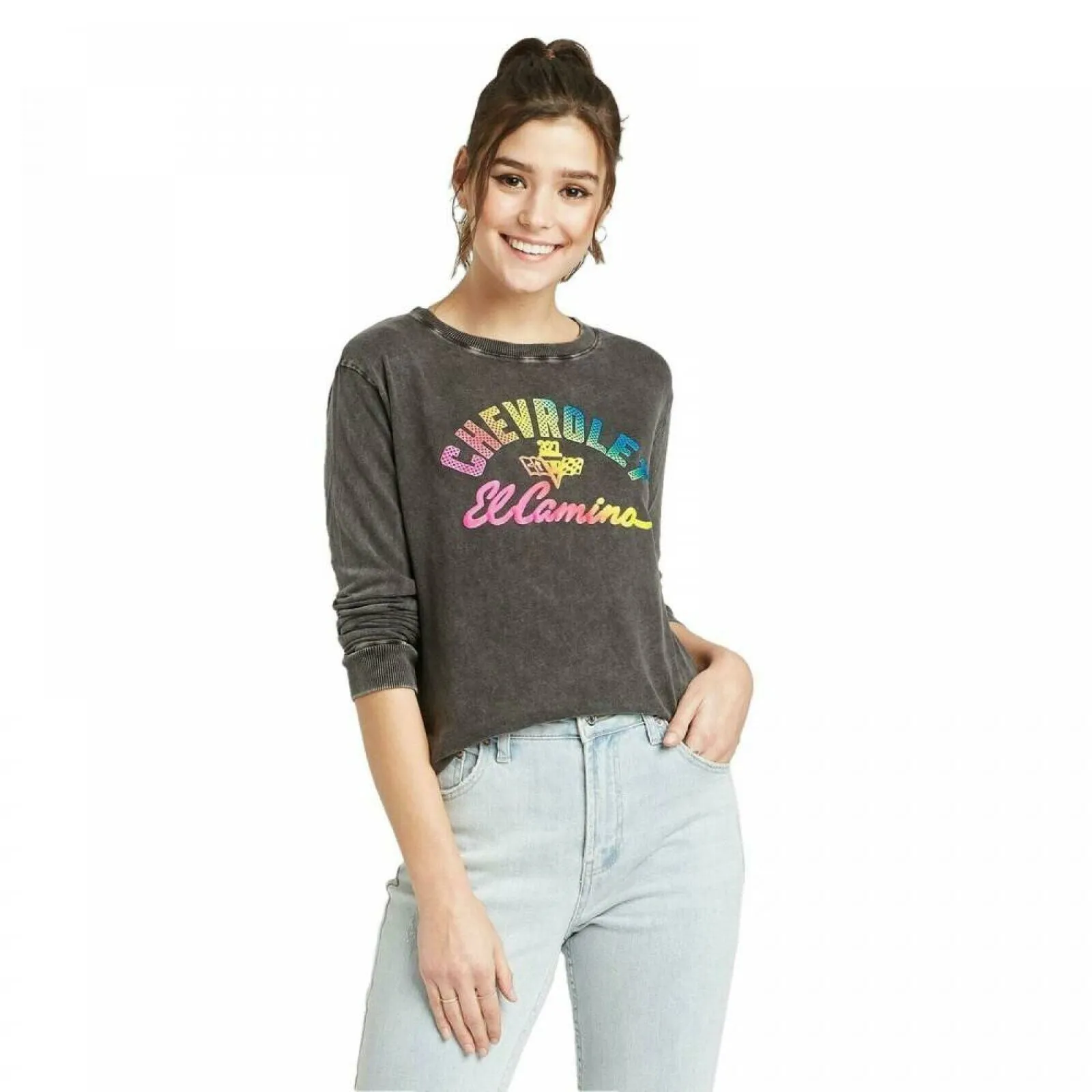 GM Women's Chevrolet El Camino Long Sleeve Graphic T-Shirt