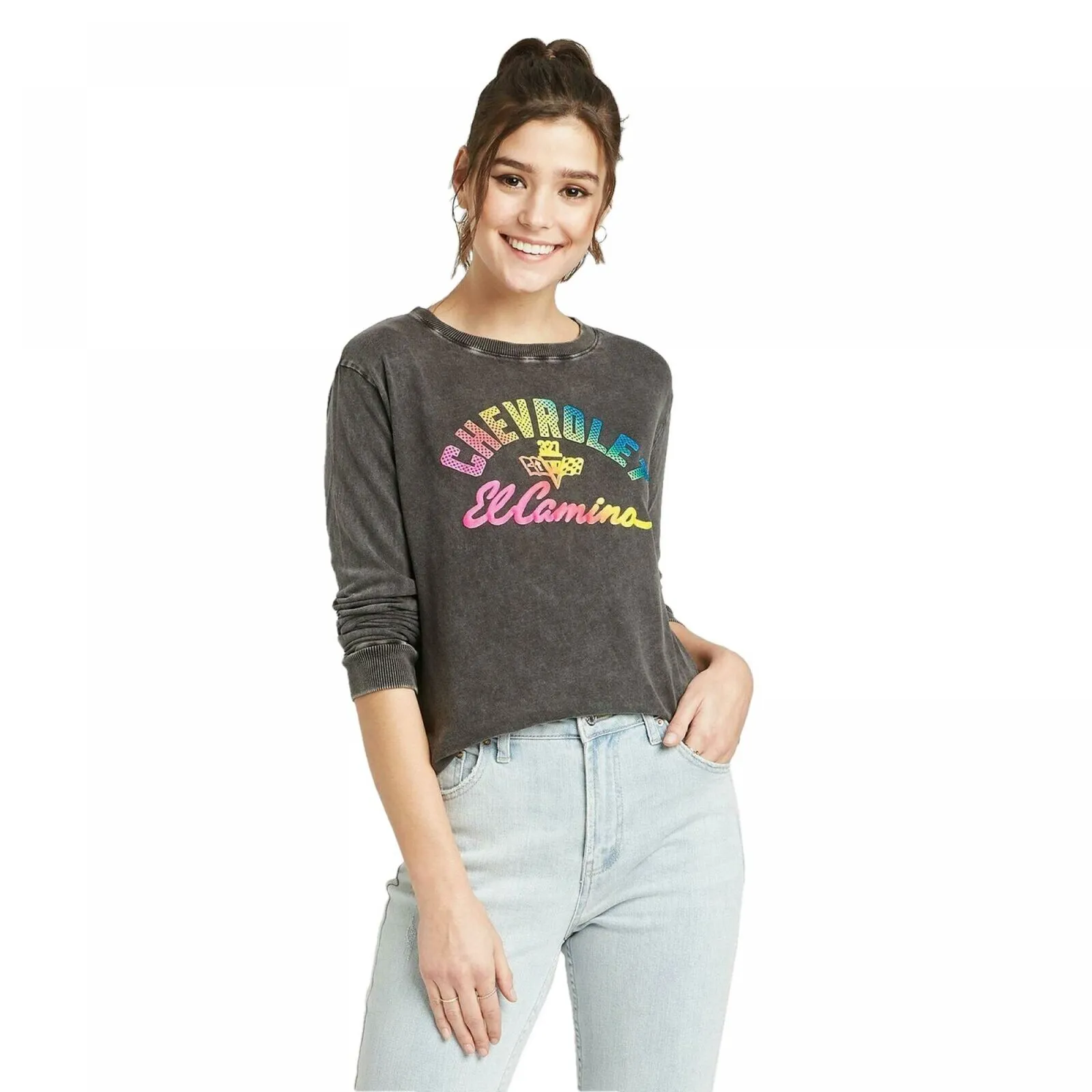 GM Women's Chevrolet El Camino Long Sleeve Graphic T-Shirt