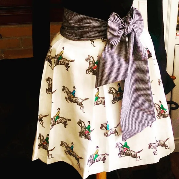 GONE RIDING SKIRT IN CHAMPAGNE
