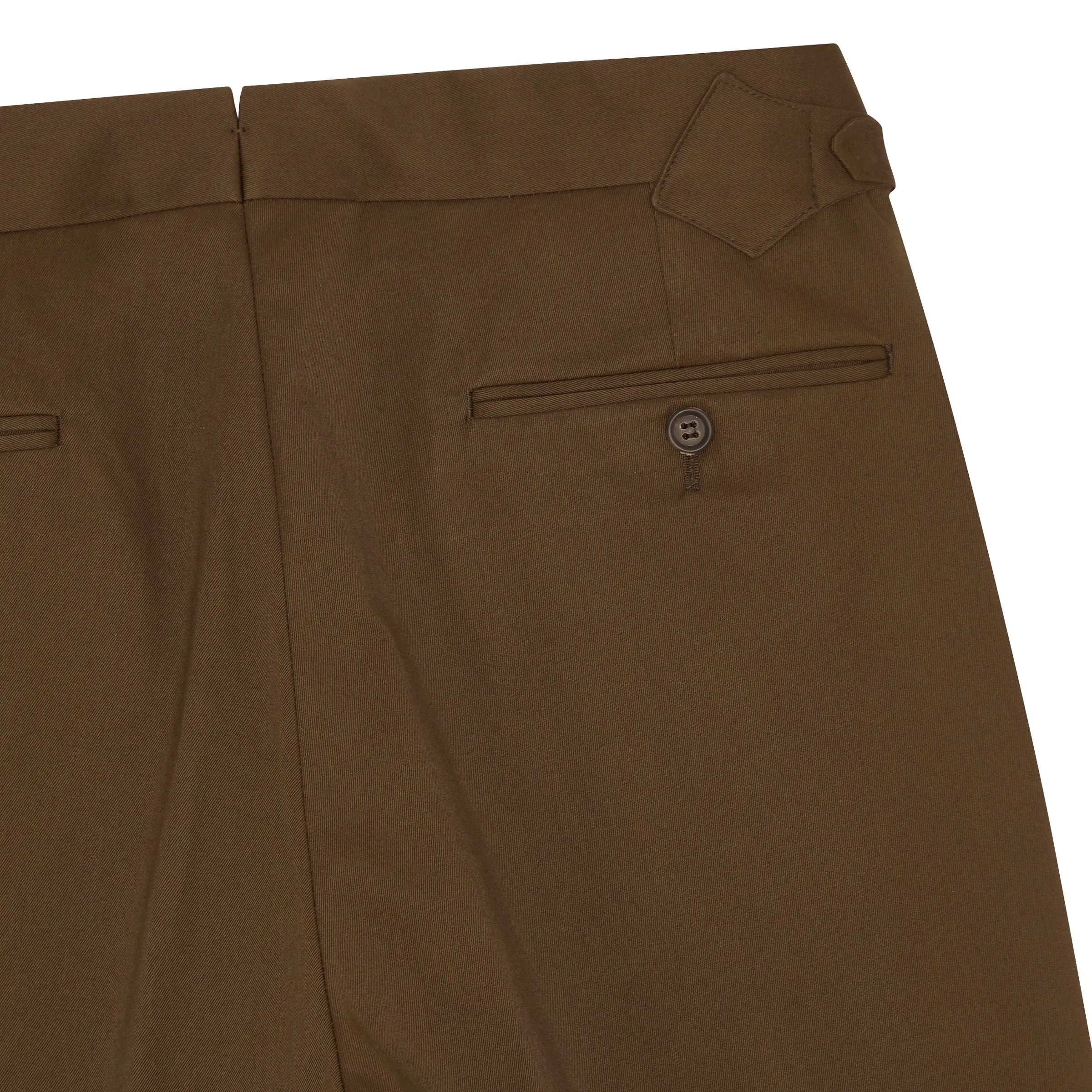 Grant Brown Cotton Trousers