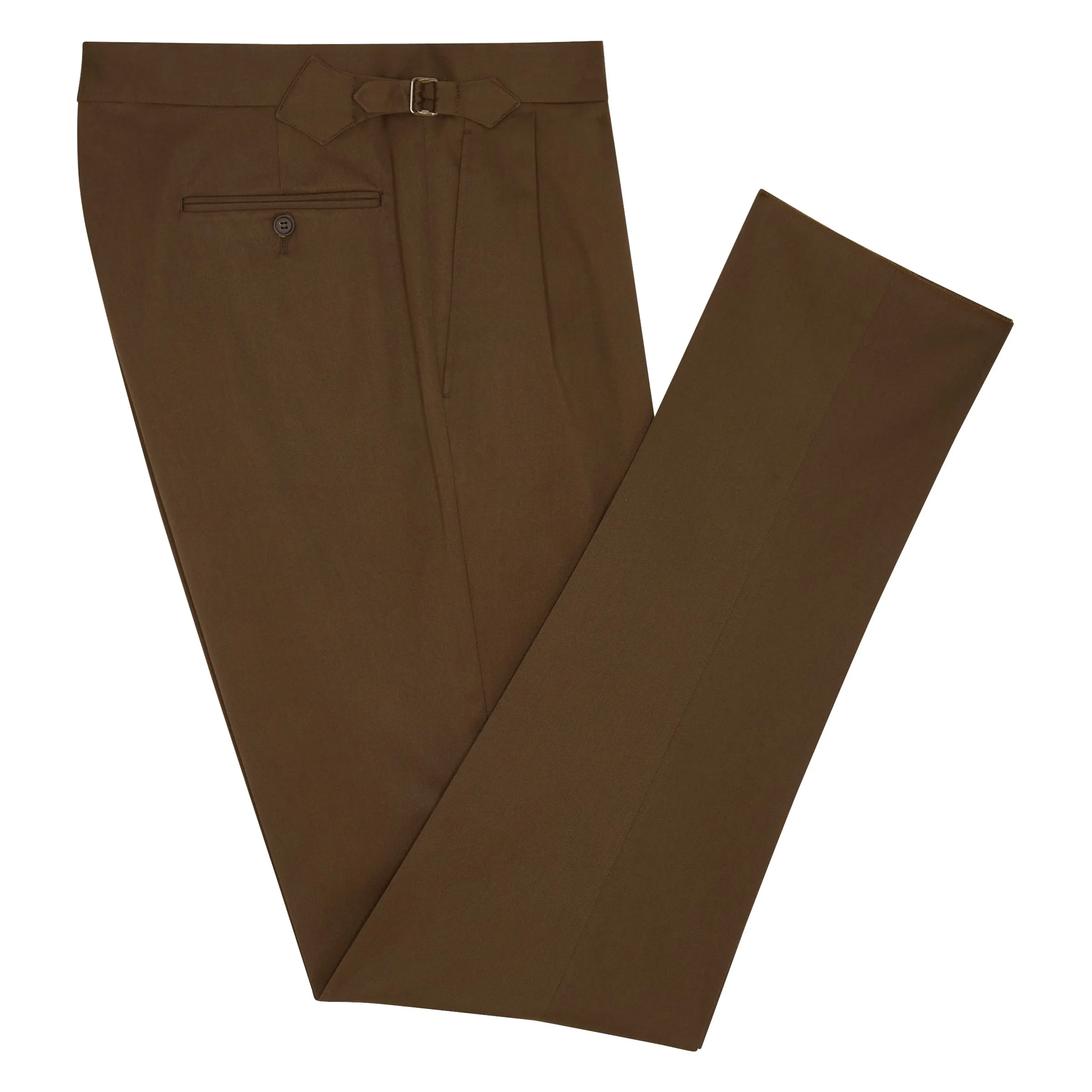 Grant Brown Cotton Trousers