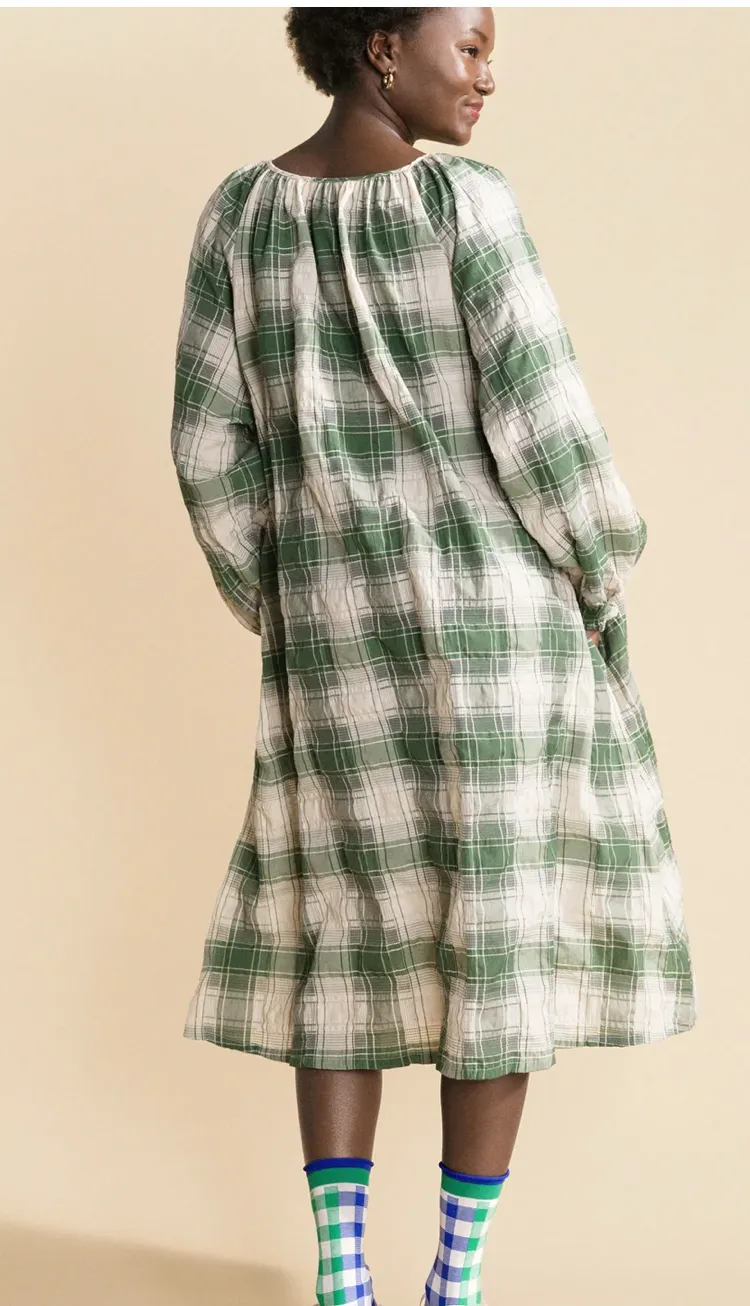 Hansel from Basel Flora Plaid Dress