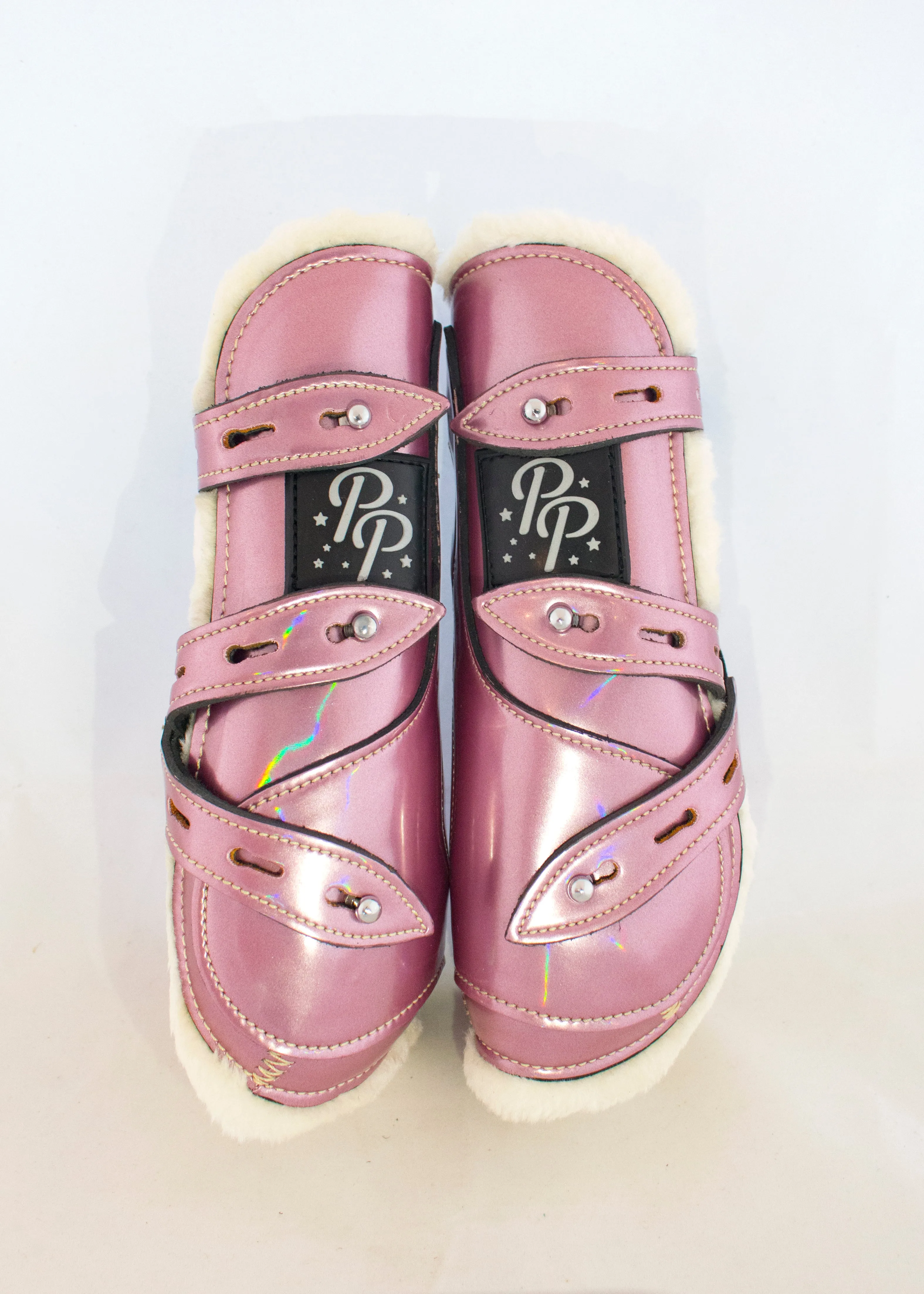 Holo/Glitter Open Front Boots - Fronts Only