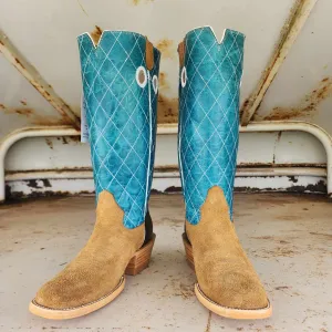 Hondo Picosa Creek Exclusive Maple Roughout w/Turquoise  - The Dalhart Boot