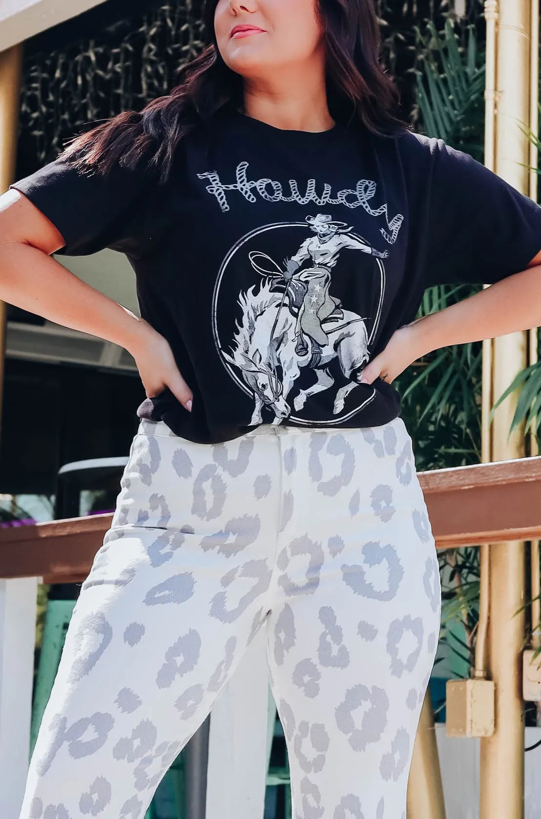 Howdy Rope Boyfriend Graphic Tee