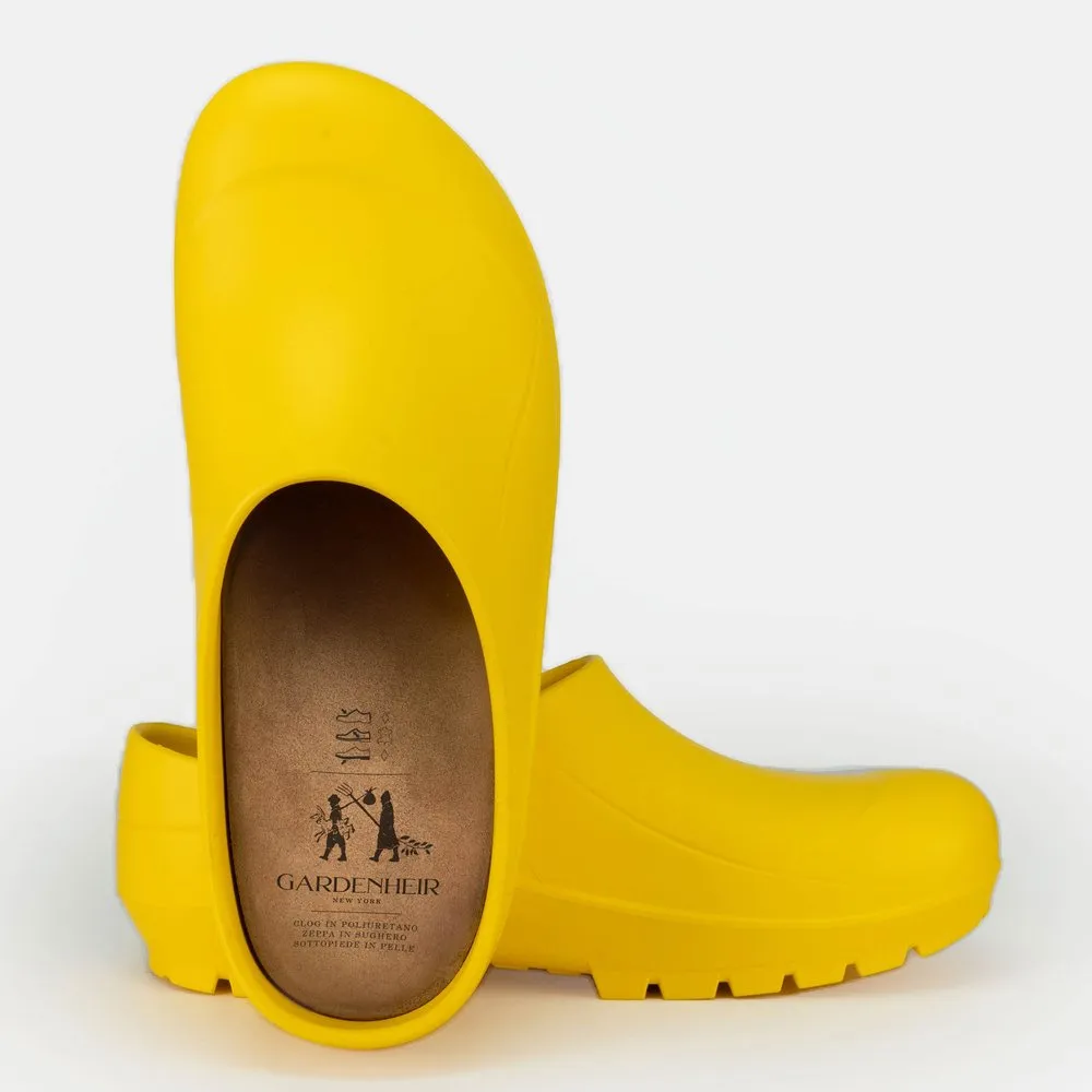 Italian Garden Clogs in Meyer Lemon