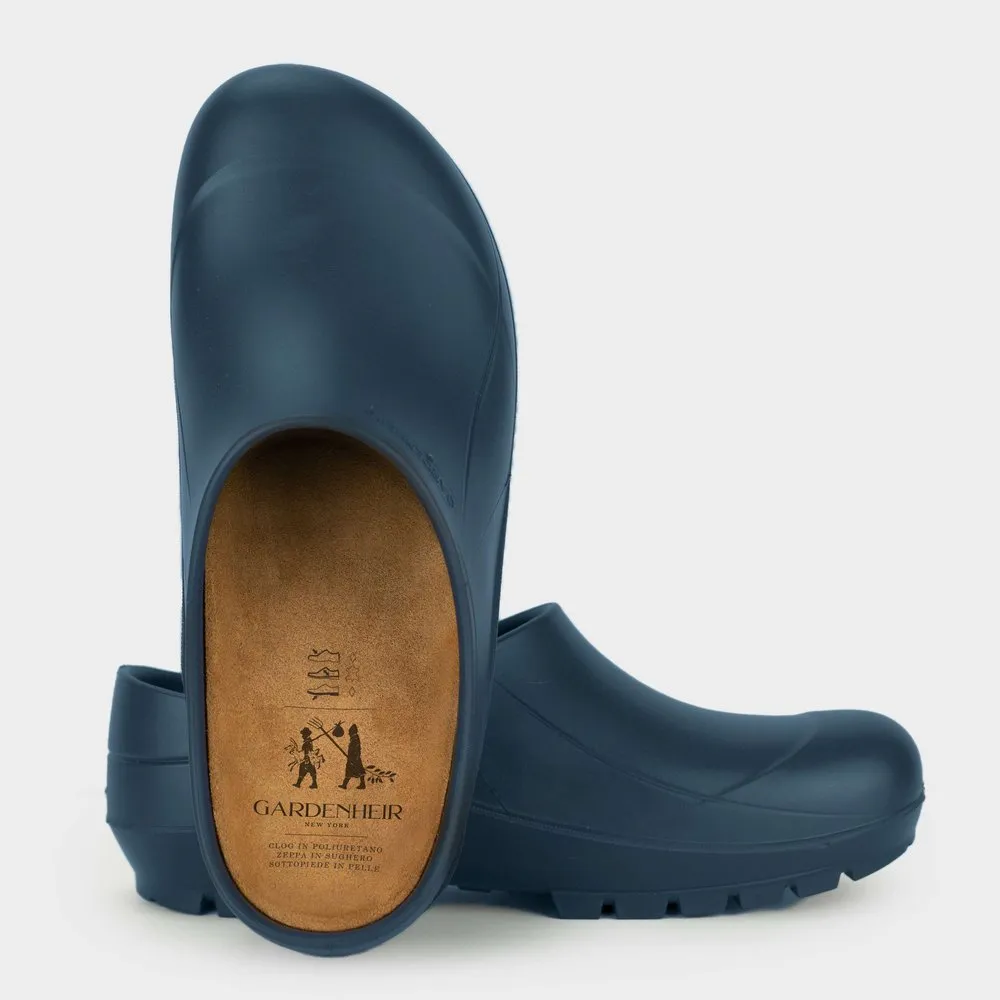 Italian Garden Clogs in Navy Blue