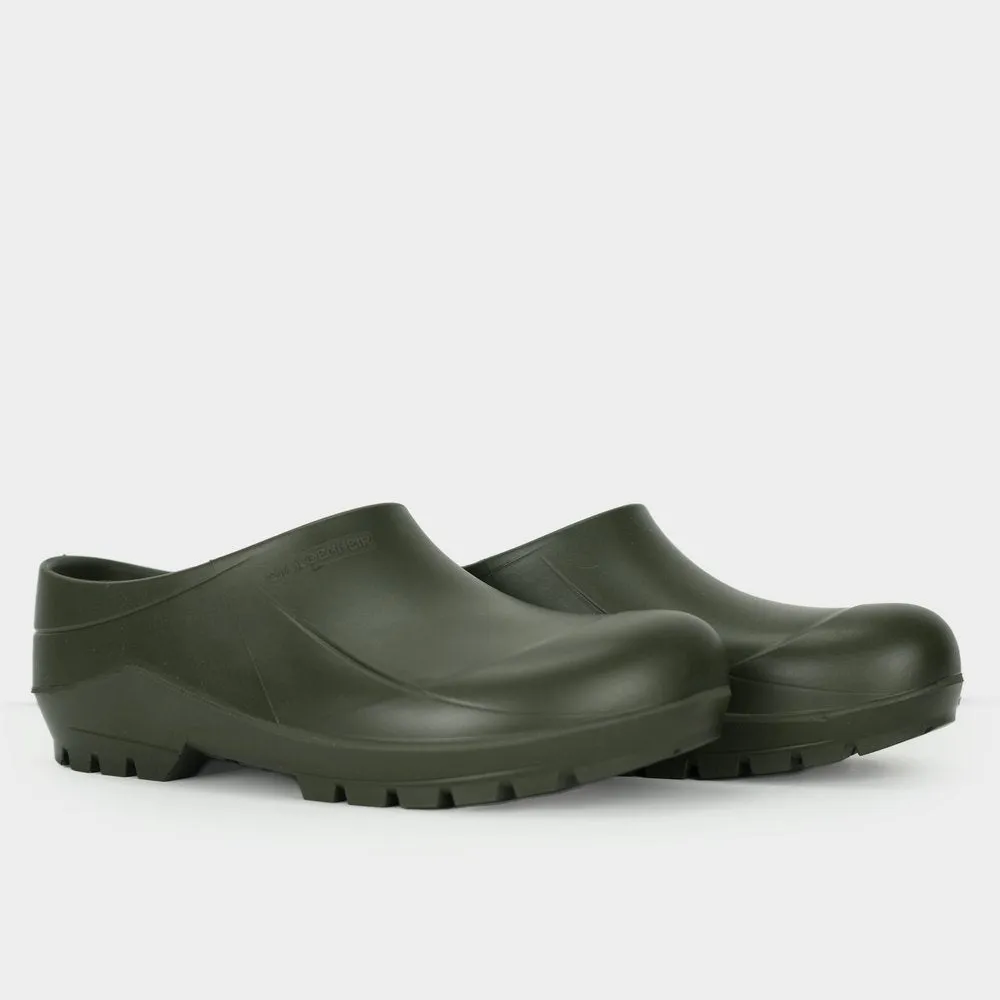 Italian Garden Clogs in Olive Green