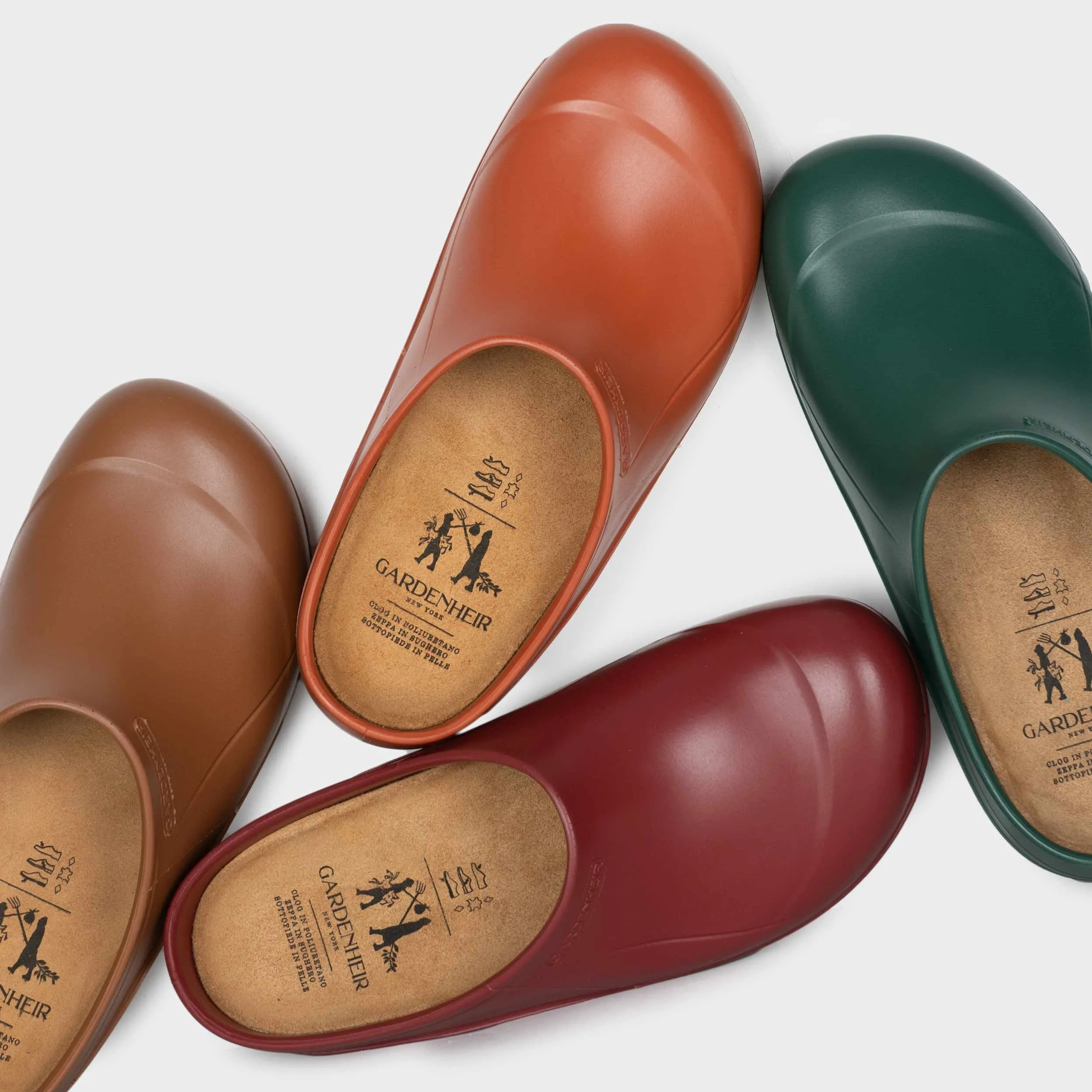 Italian Garden Clogs in Oxblood
