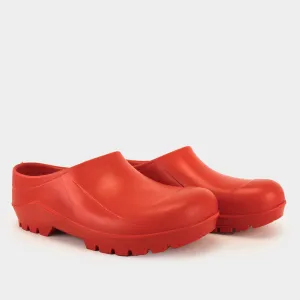 Italian Garden Clogs in Red