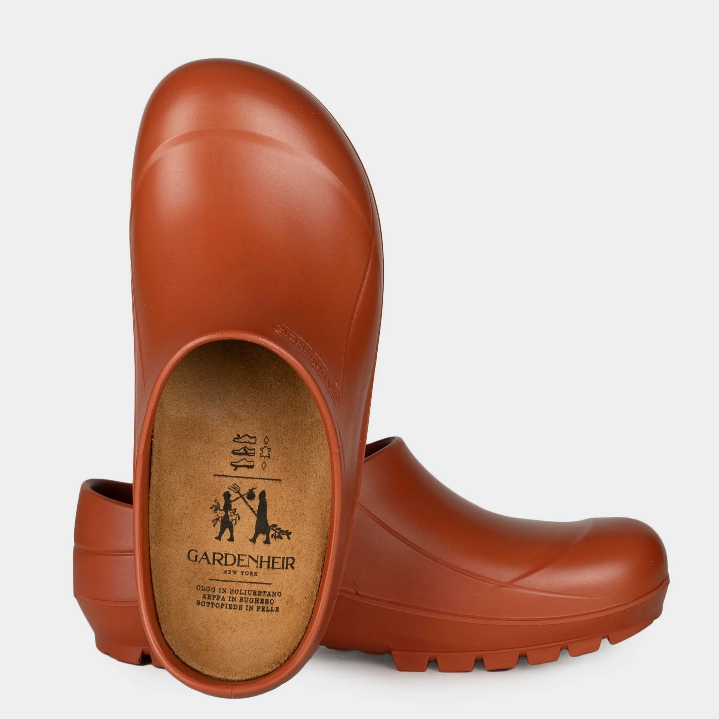 Italian Garden Clogs in Terracotta