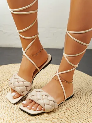 Ivory Braided Upper Gladiator