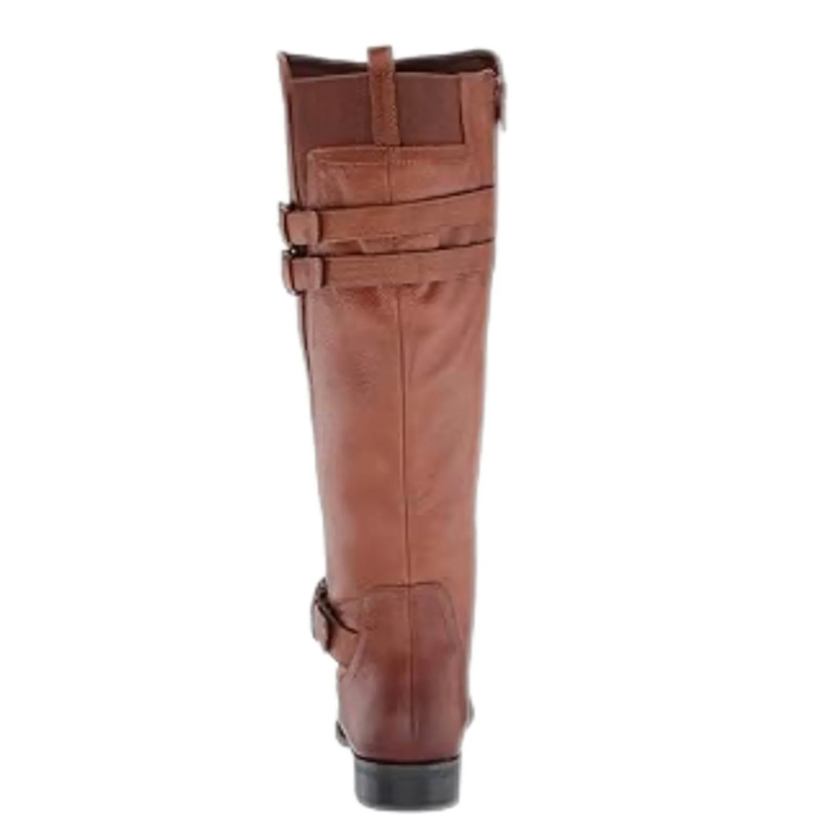 JESSIE Women's Leather Mid Calf High Shaft Riding Boots