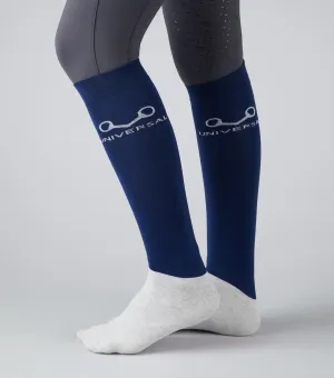 Junior Thin Stretch Riding Socks (2 Pairs) Navy