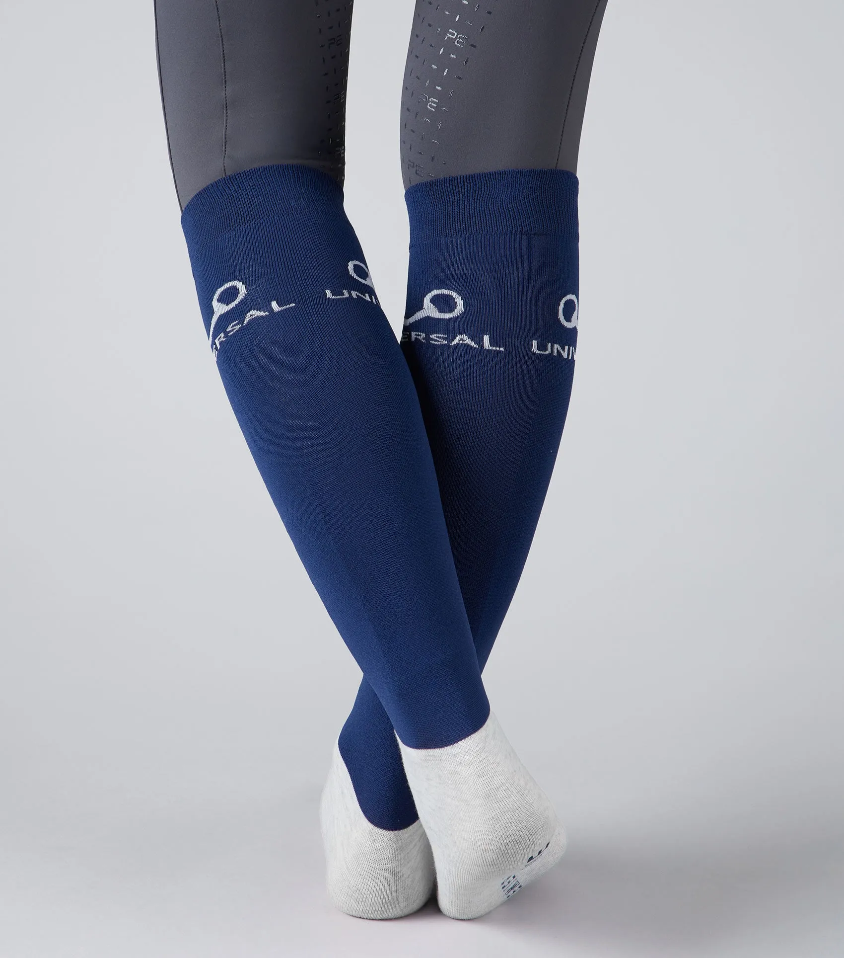 Junior Thin Stretch Riding Socks (2 Pairs) Navy