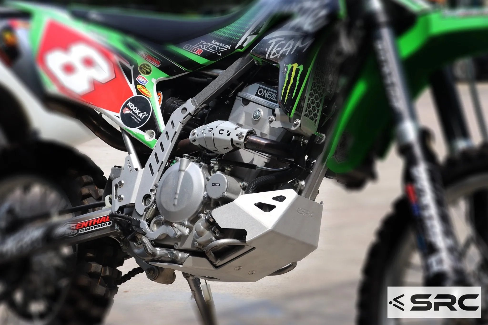 Kawasaki KLX300R Frame guards (set)
