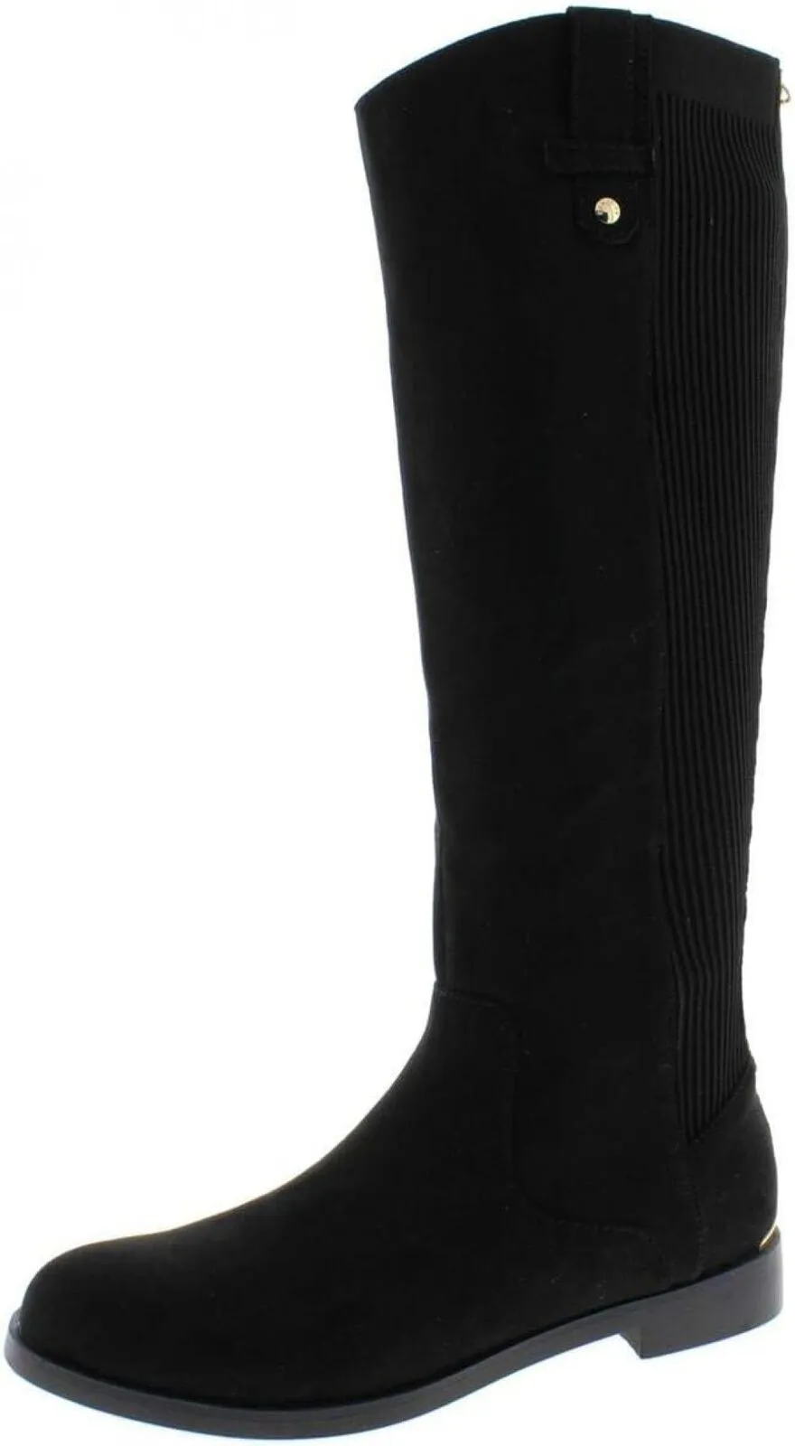Kenneth Cole Wind Stretch Fashion Riding Boots with Stretch Back Black 7.5M