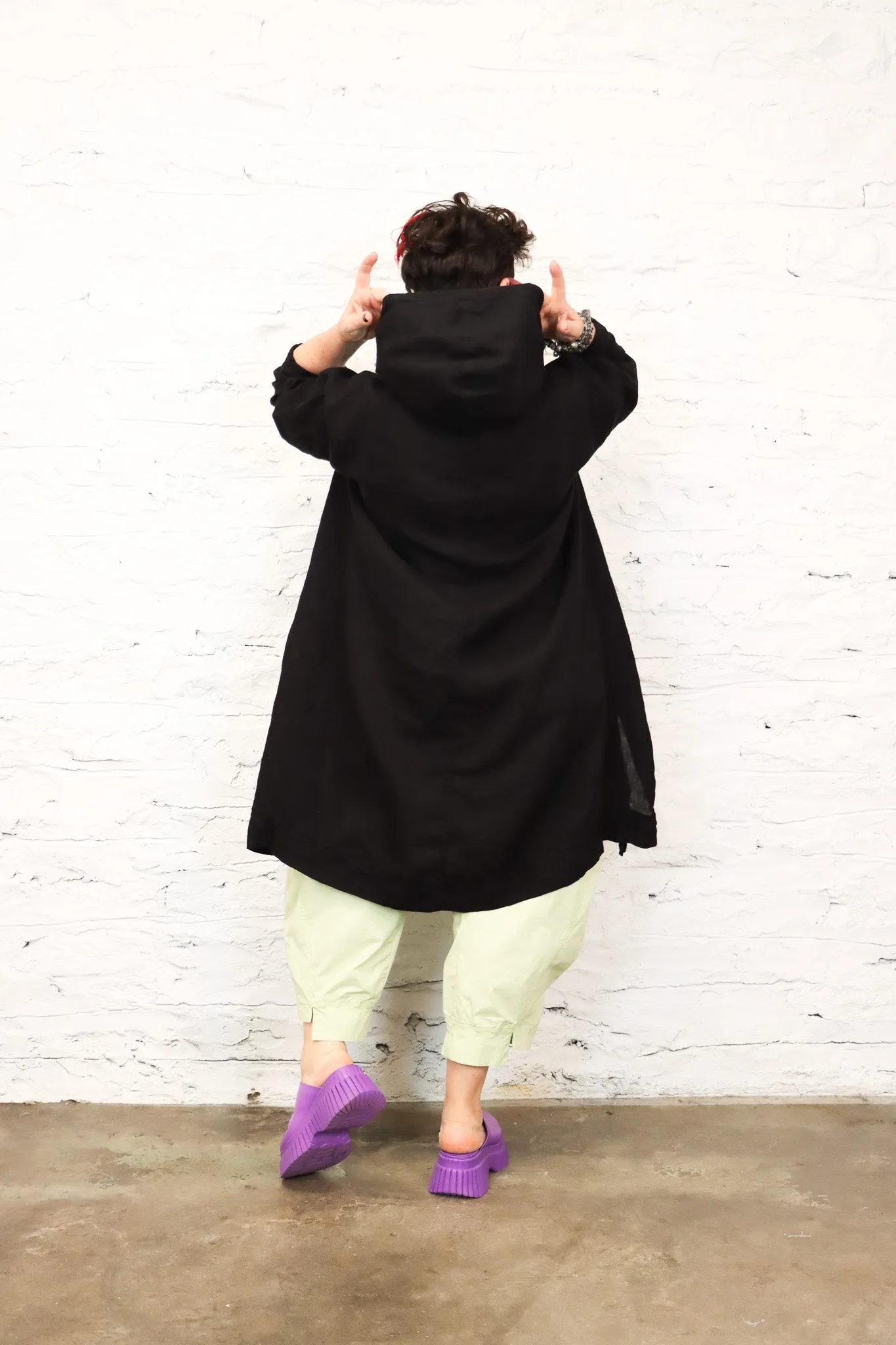 Krista Larson Long Linen Bode Sweatshirt