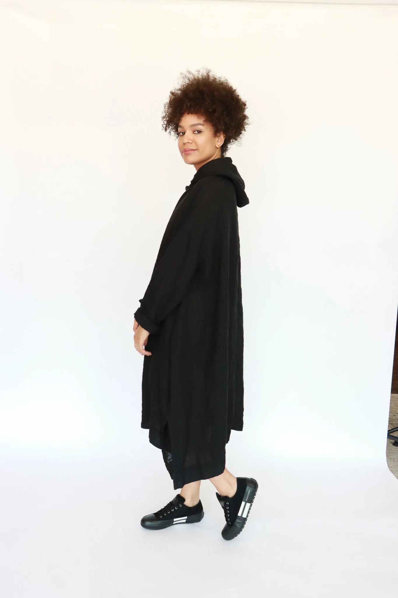 Krista Larson Long Linen Bode Sweatshirt