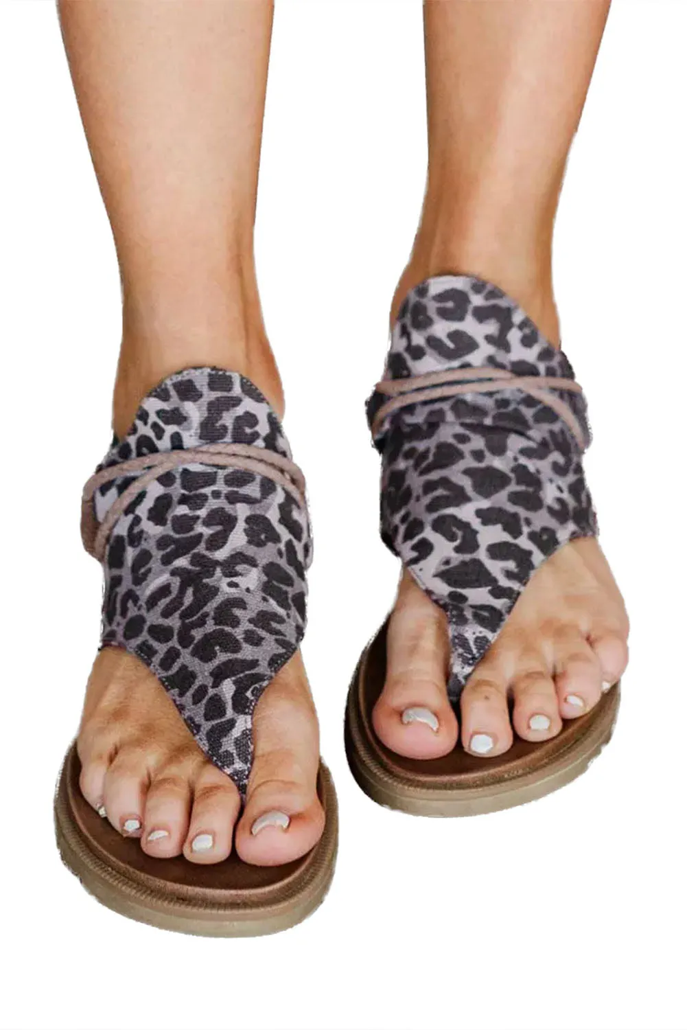 Leopard Western Fashion Vintage Gladiator Sandals