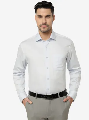 Light Blue Solid Regular Fit Formal Shirt | JadeBlue