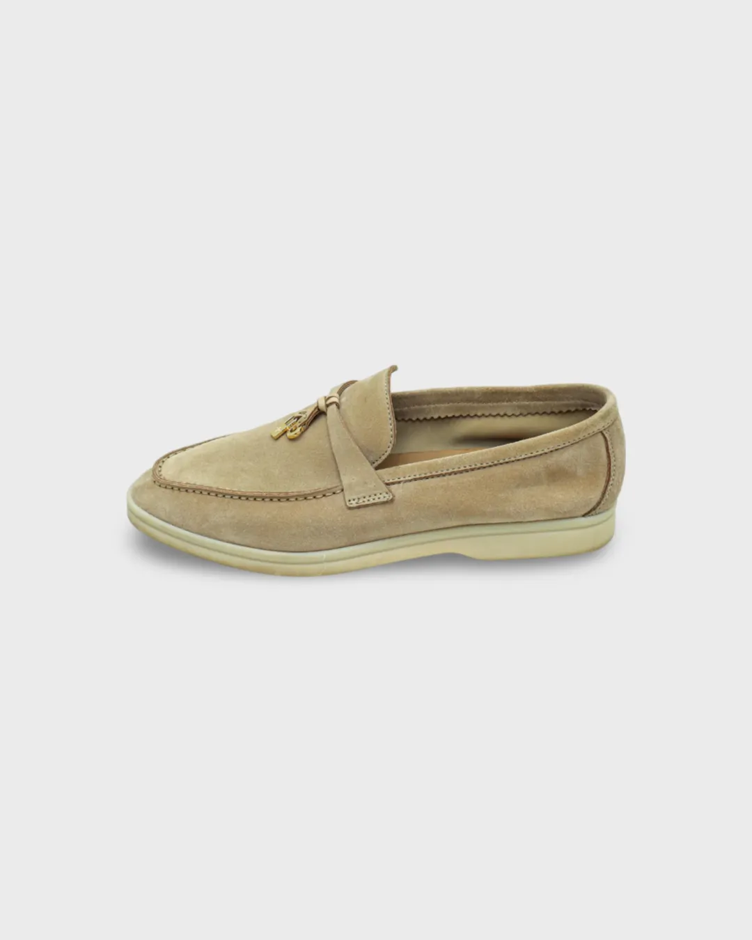 Loro Piana Summer Charms Walk Desert Sand Suede