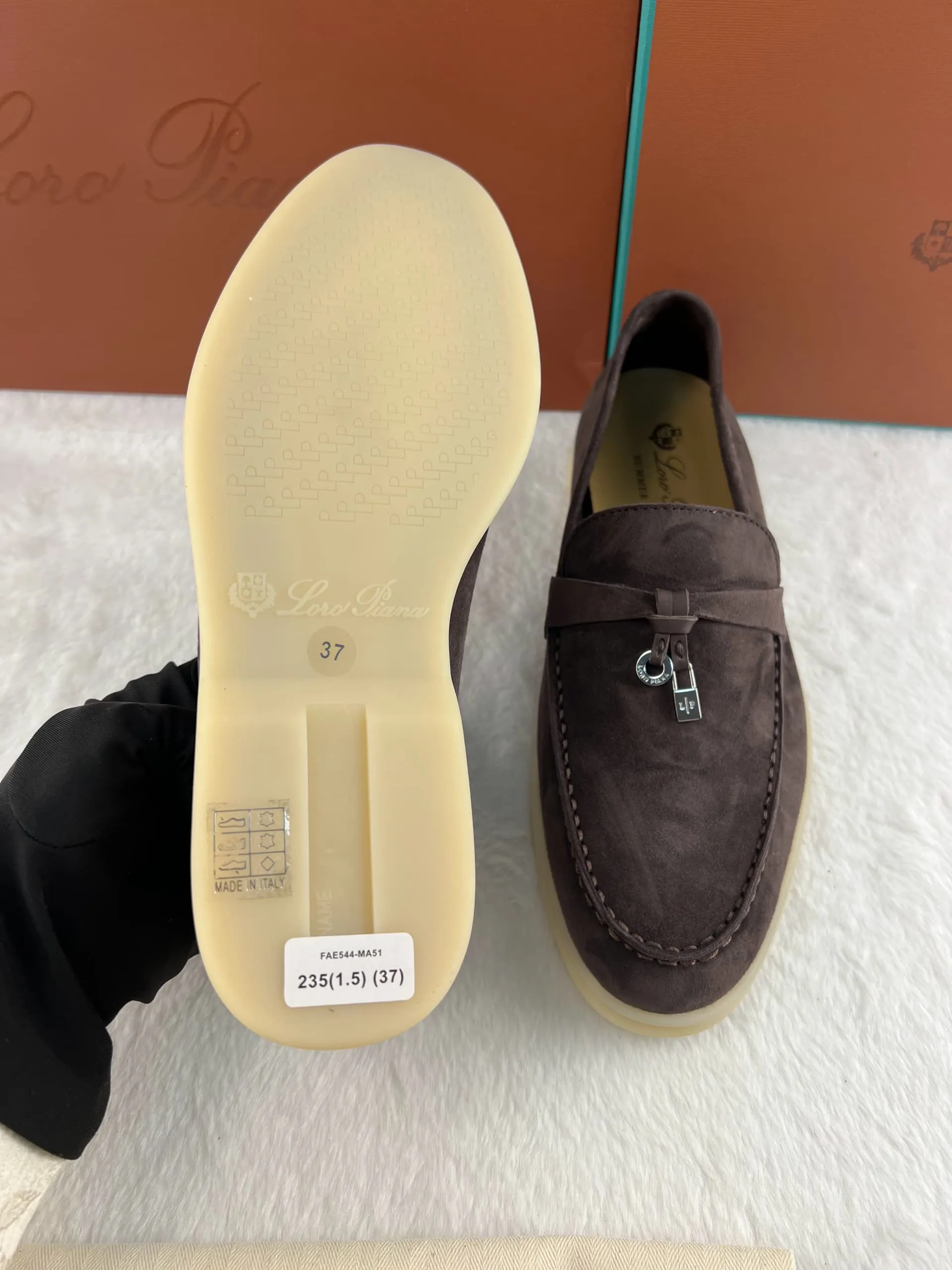 Loro Piana Summer Magic Walking Shoes - Chocolate