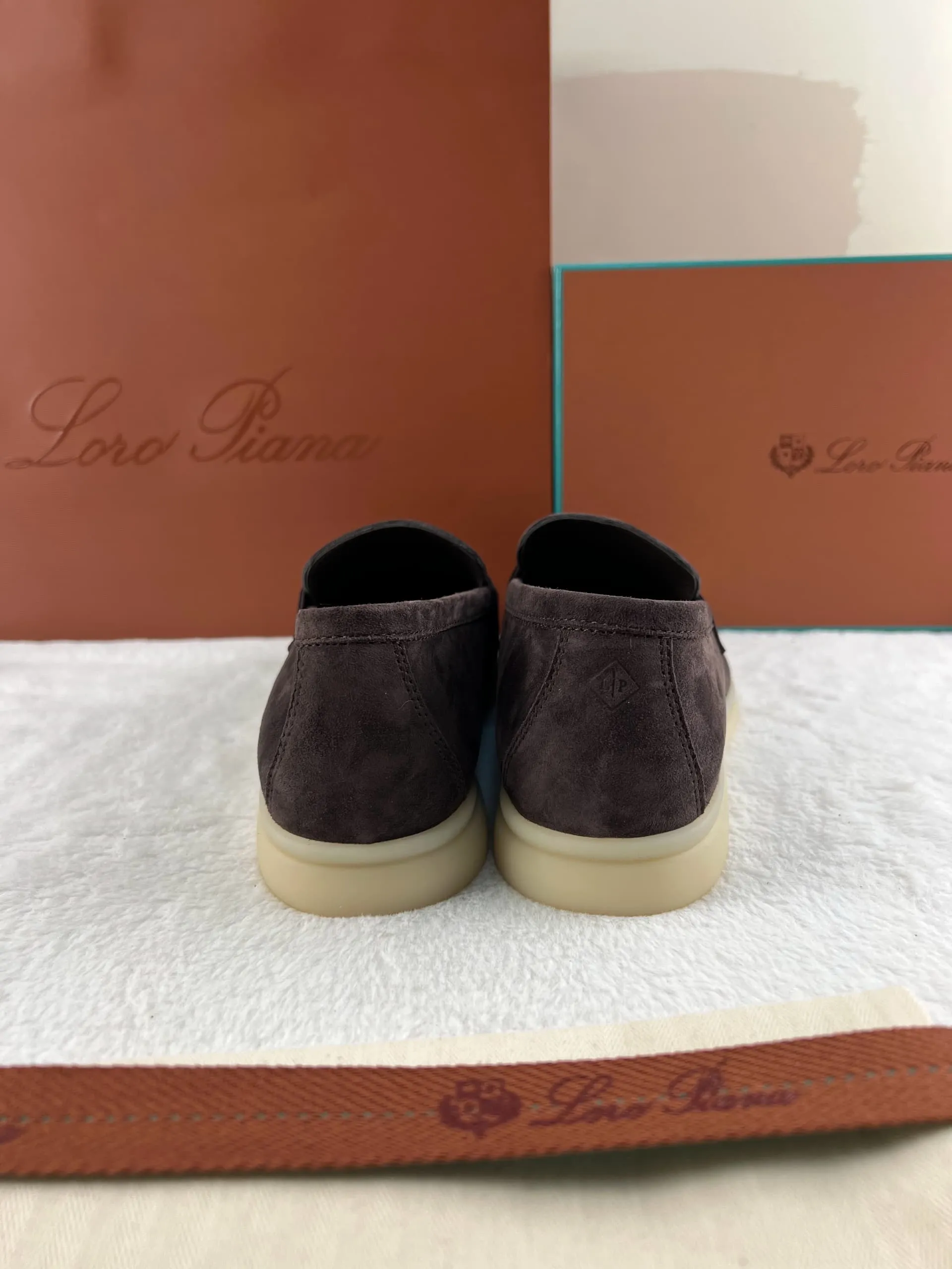 Loro Piana Summer Magic Walking Shoes - Chocolate