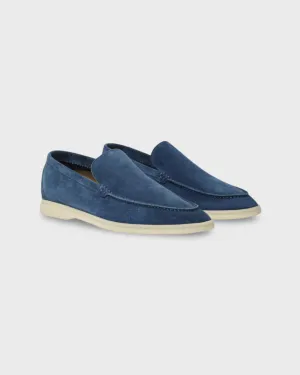 Loro Piana Summer Walk Loafers  Suede Black Figs