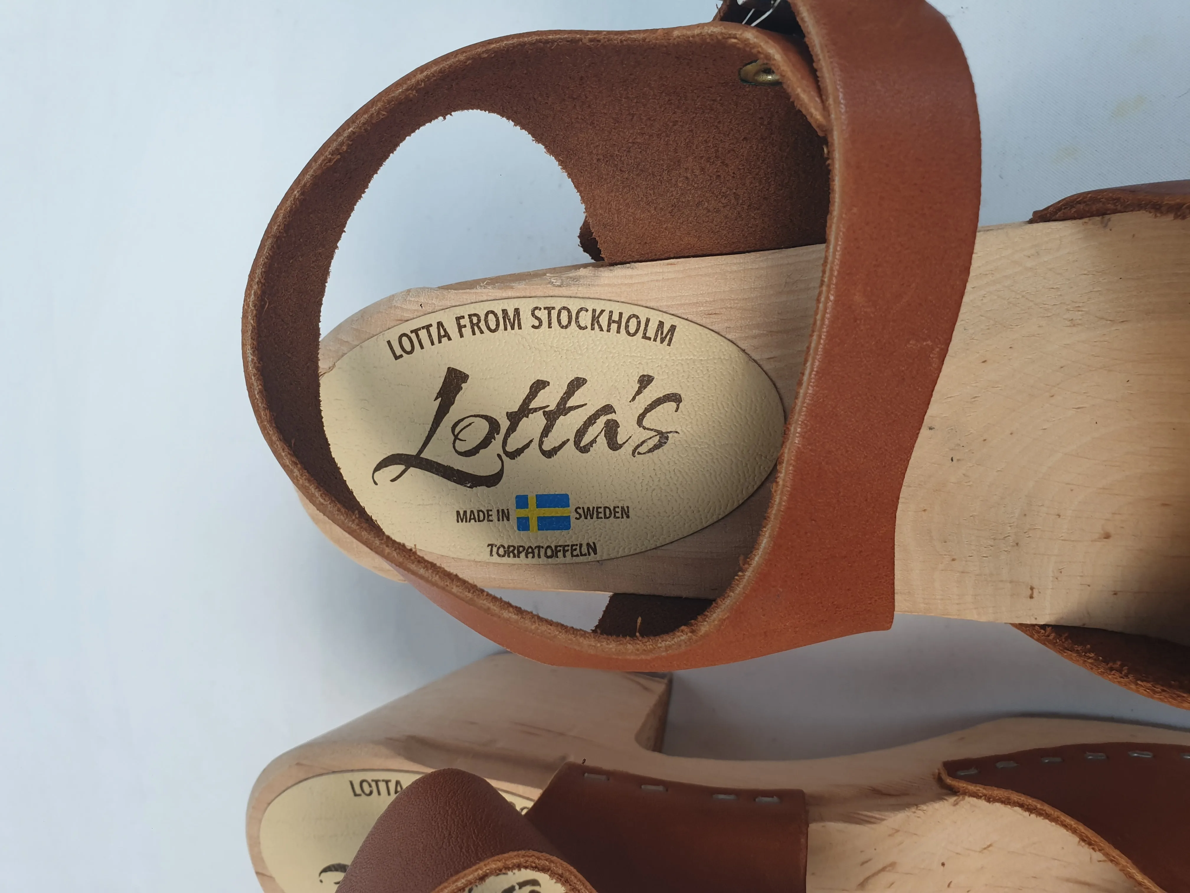 Lotta from Stockholm "Highwood" brown clogs size 41