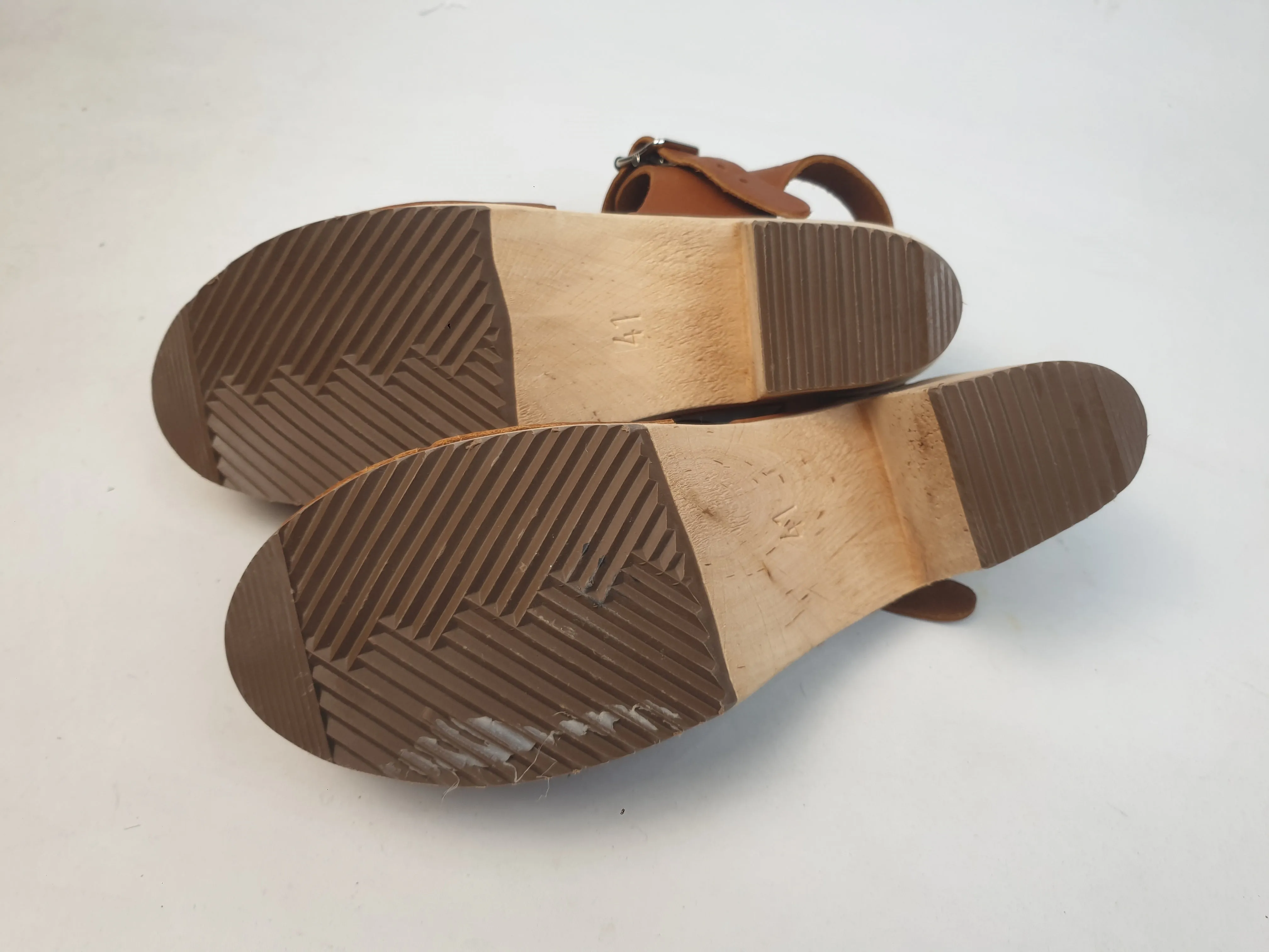 Lotta from Stockholm "Highwood" brown clogs size 41