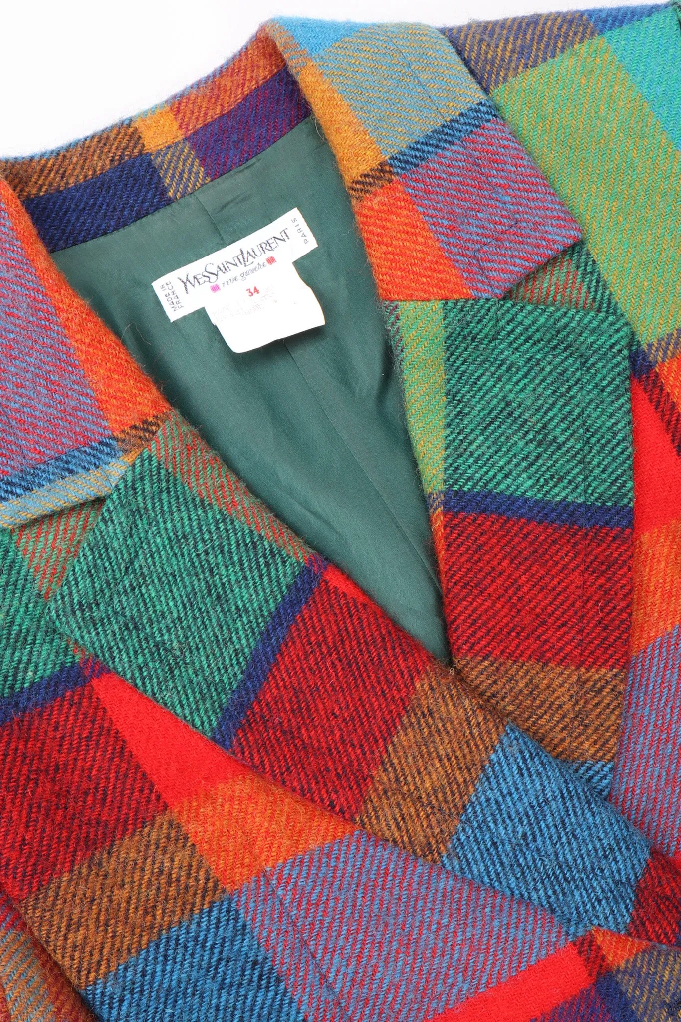 Madras Plaid Jacket & Skirt Set