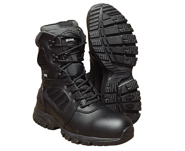 MAGNUM RESPONSE 8.0 BOOTS, SIDE ZIP, WATERPROOF, BLACK, STYLE 5227