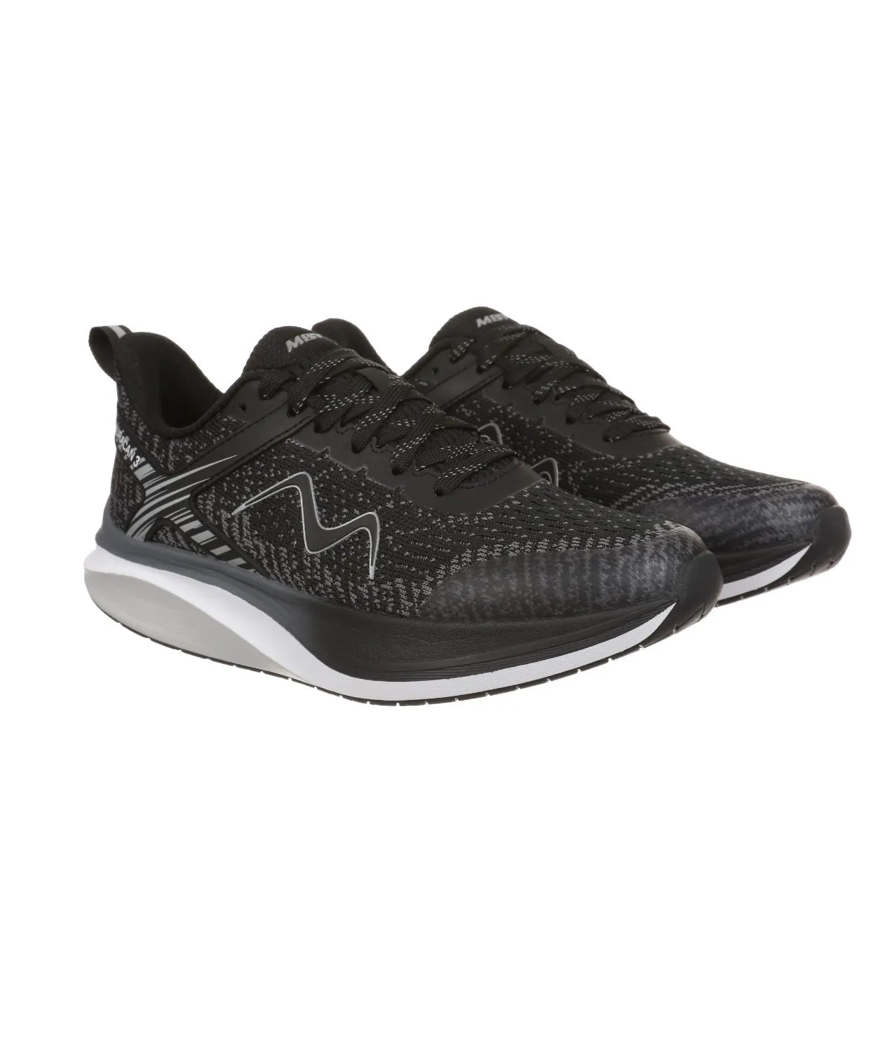 MBT Huracan 3 Lace Up Black Mens Sneakers