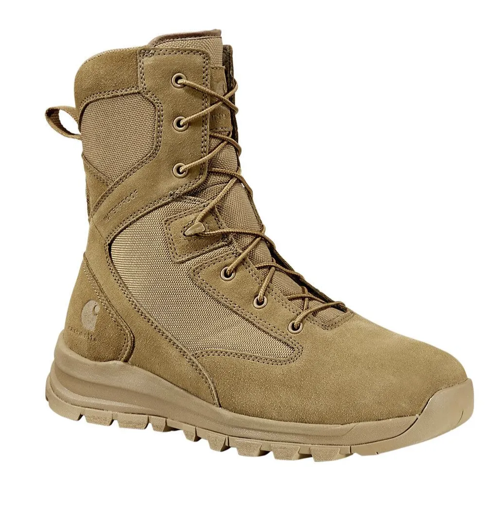 MEN'S CARHARTT GILMORE WATERPROOF 8-INCH SIDE ZIP BOOT | KLONDIKE KHAKI