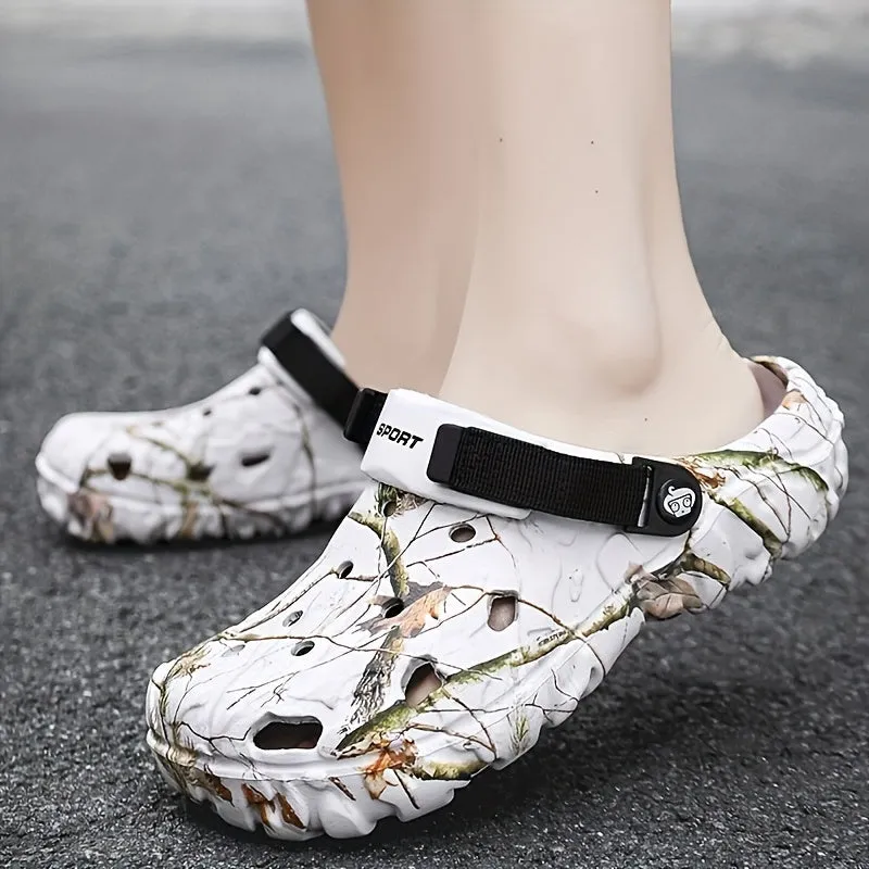 Men's Trendy Comfortable EVA Clogs, Breathable Non-slip Wear-resistant Clogs For Indoor Outdoor Garden Beach